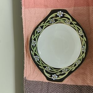 Antique Vintage Hand Painted Floral Gilded Nippon Trinket Dish